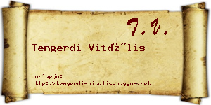 Tengerdi Vitális névjegykártya